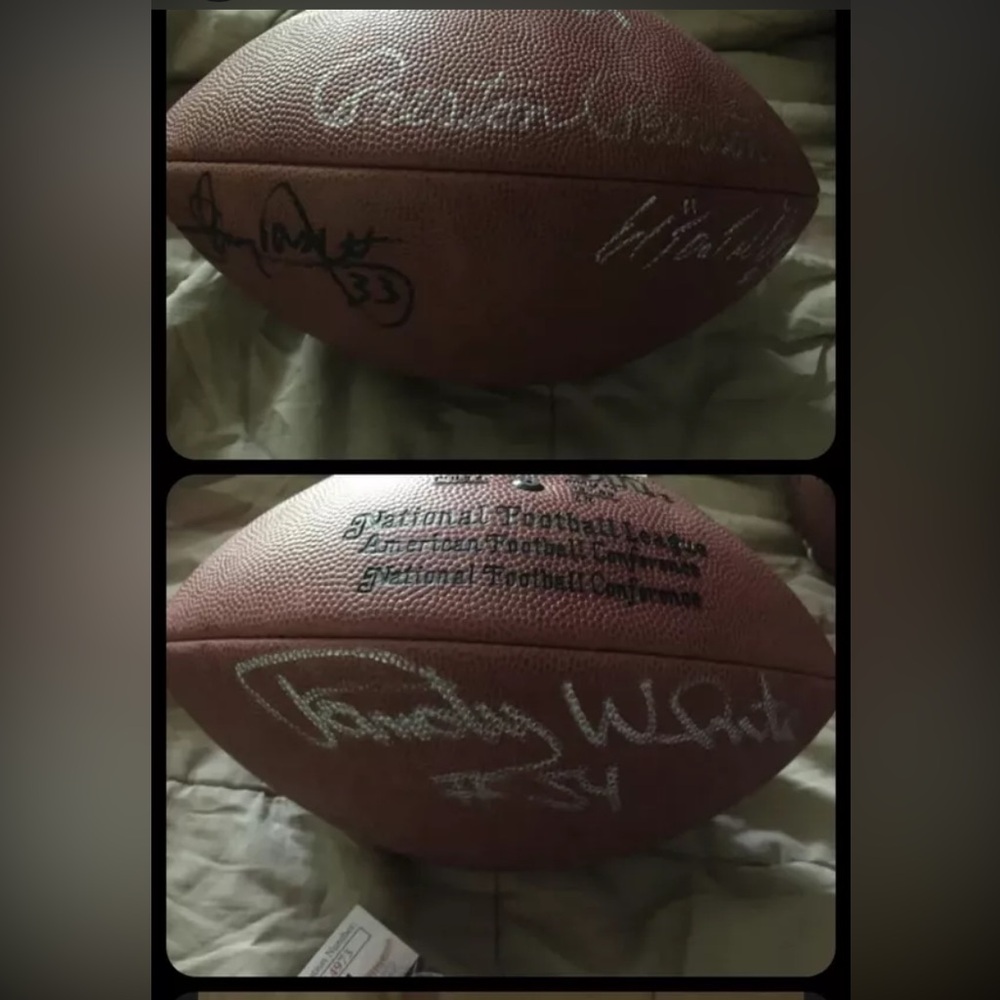 Signed Football Dallas Cowboys JSA CoA